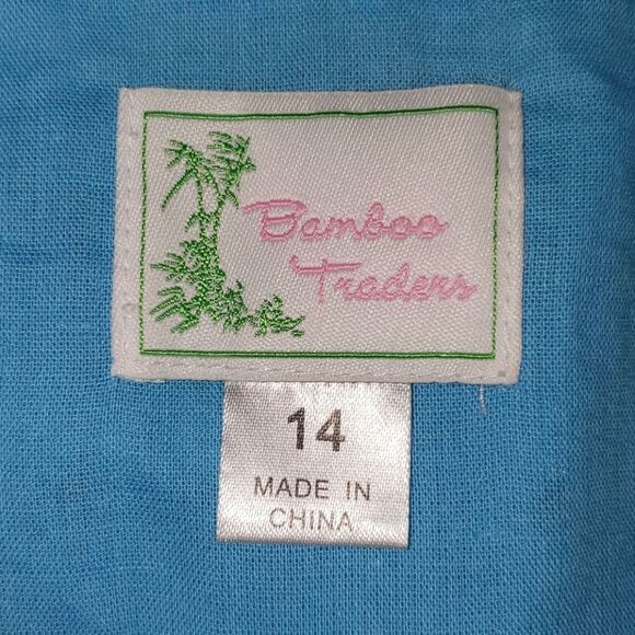 Bamboo Traders Blue Metallic Designer Capris - Picture 7 of 8